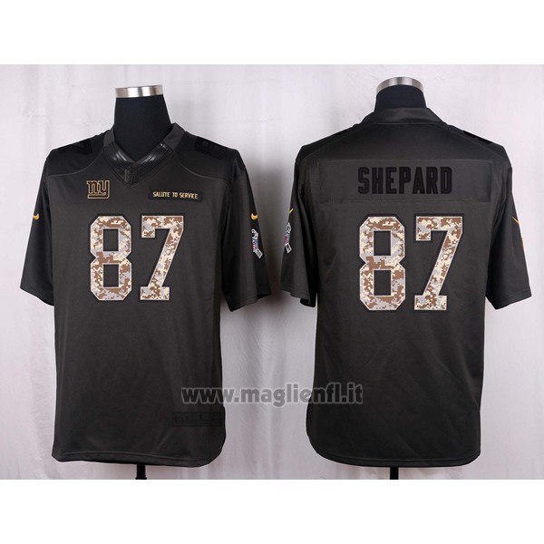 Maglia NFL Anthracite New York Giants Shepard 2016 Salute To Service